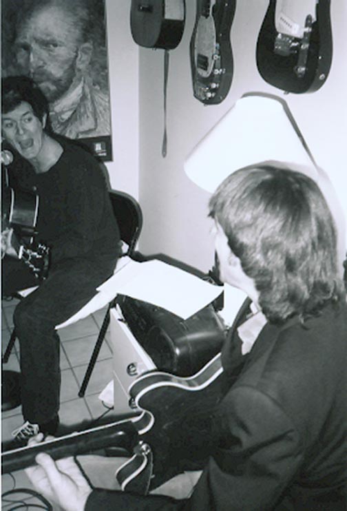 Pat with Rodney Crowell, 2002